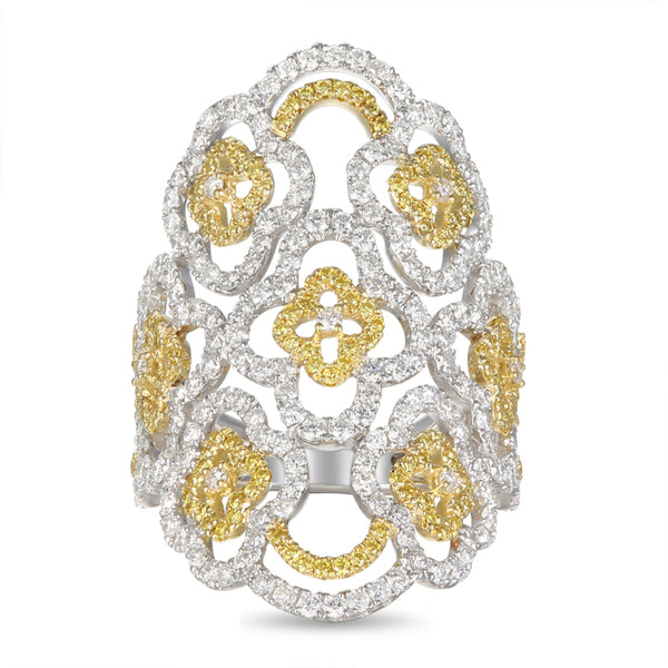 6F057110AULRYD 18KT Yellow Diamond Ring