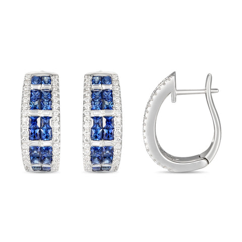 6F059024AWERDS 18KT Blue Sapphire Earring