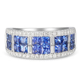 6F059025AWLRDS 18KT Blue Sapphire Ring