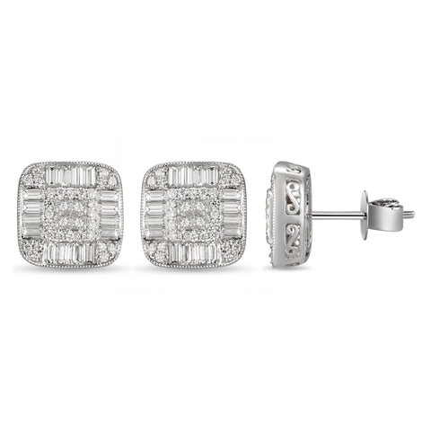 6F059176AWERD0 18KT White Diamond Earring