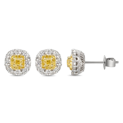 6F059193AUERYD 18KT Yellow Diamond Earring