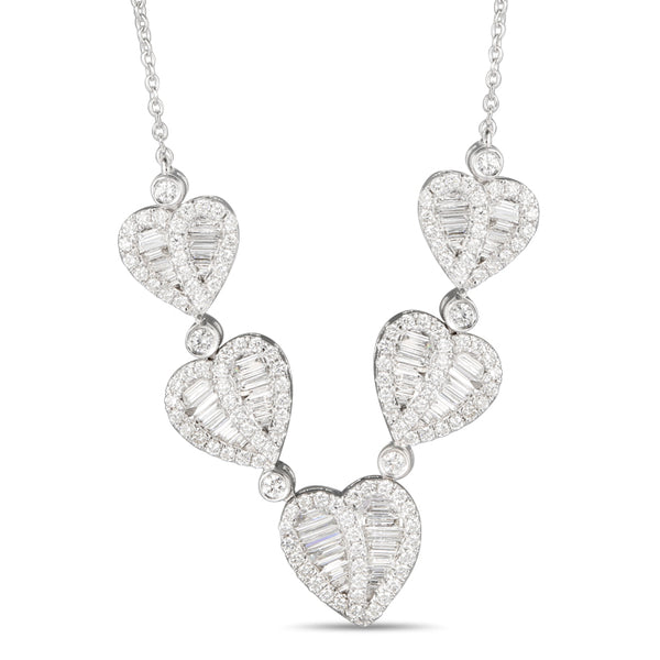 6F059210AWCHD0 18KT White Diamond Necklace