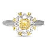 6F059212AULRYD 18KT Yellow Diamond Ring