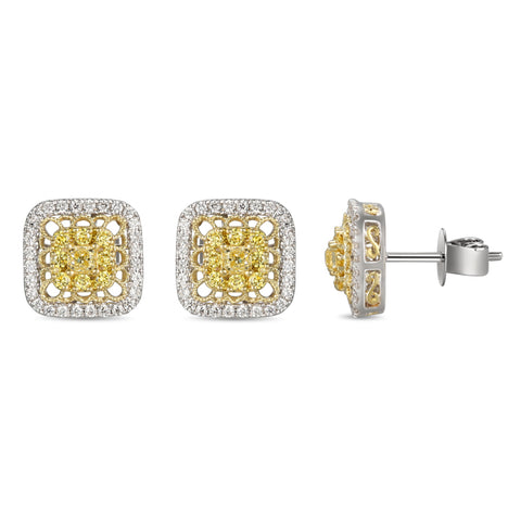 6F059351AUERYD 18KT Yellow Diamond Earring