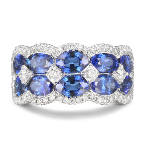 6F059379AWLRDS 18KT Blue Sapphire Ring