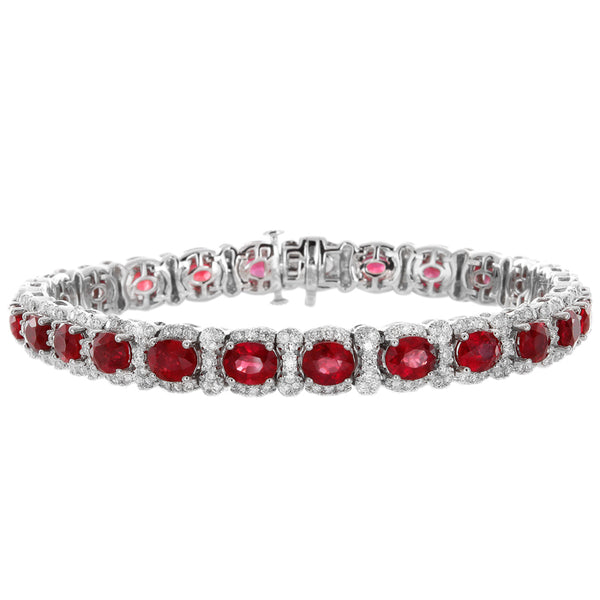 6F061894AWLBDR 18KT Ruby Bracelet