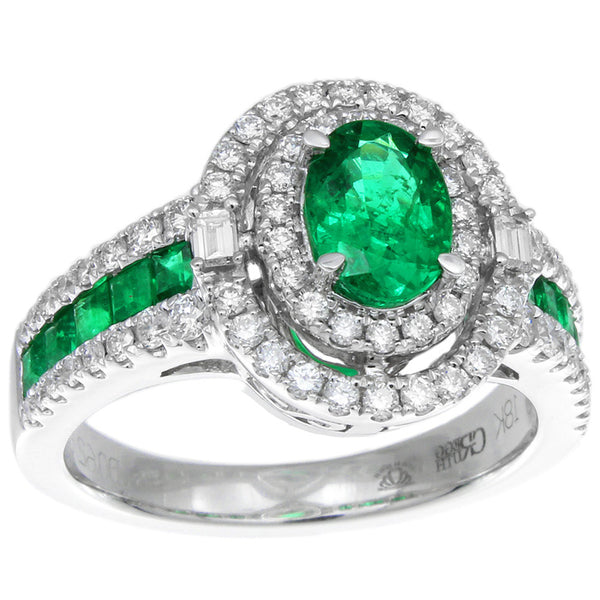 6F061899AWLRDE 18KT Emerald Ring