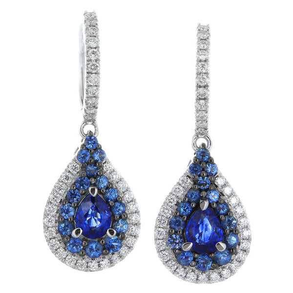 6F063588AWERDS-A 18KT Blue Sapphire Earring