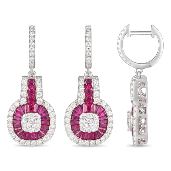 6F063669AWERDR 18KT Ruby Earring