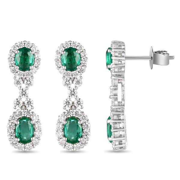 6F065172AWERDE 18KT Emerald Earring