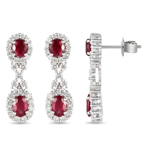 6F065172AWERDR 18KT Ruby Earring