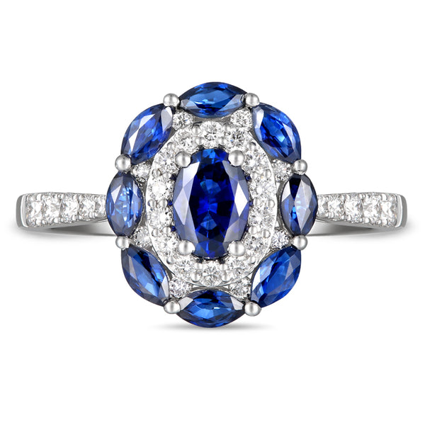 6F065290AWLRDS 18KT Blue Sapphire Ring