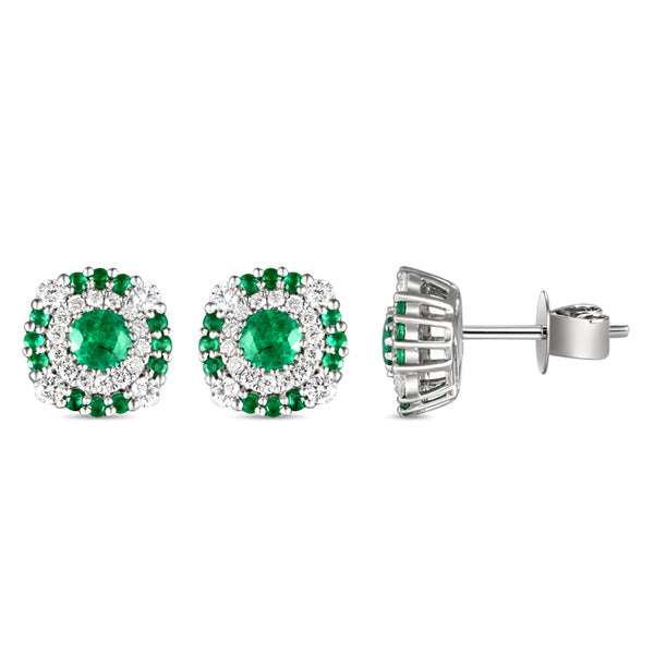 6F065354AWERDE 18KT Emerald Earring