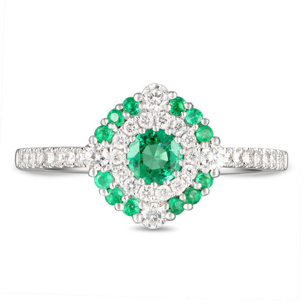 6F065359AWLRDE 18KT Emerald Ring