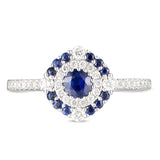 6F065359AWLRDS 18KT Blue Sapphire Ring