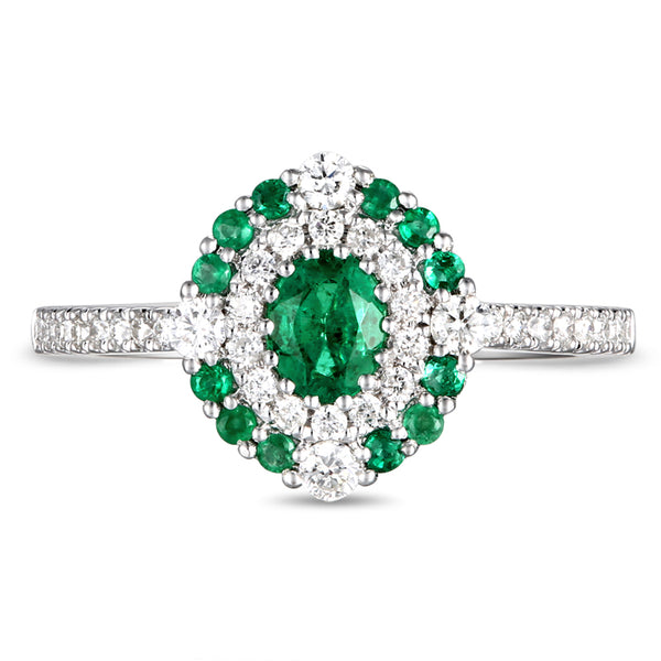 6F065361AWLRDE 18KT Emerald Ring