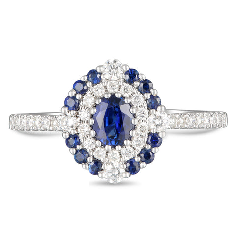 6F065361AWLRDS 18KT Blue Sapphire Ring