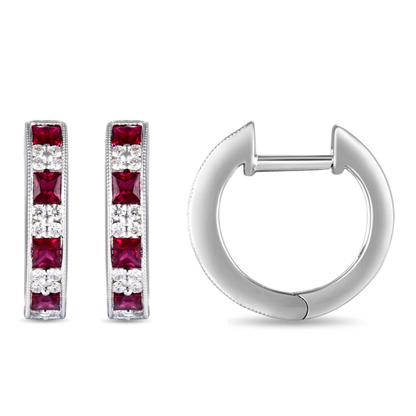 6F065363AWERDR 18KT Ruby Earring