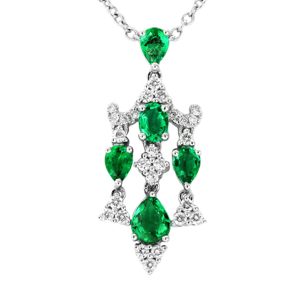 6F065369AWPDDE 18KT Emerald Pendant