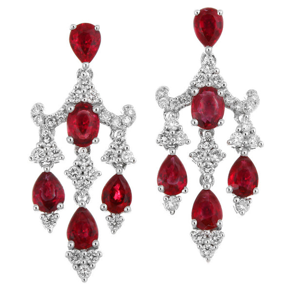 6F065481AWERDR 18KT Ruby Earring