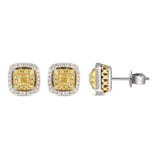 6F067111AUYDER 18KT Yellow Diamond Earring