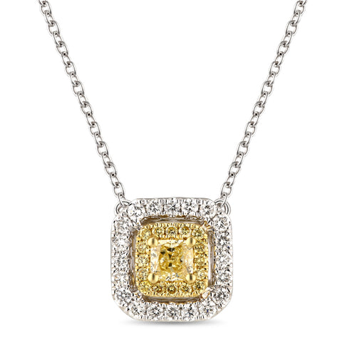 6F067117AUPDYD 18KT Yellow Diamond Pendant