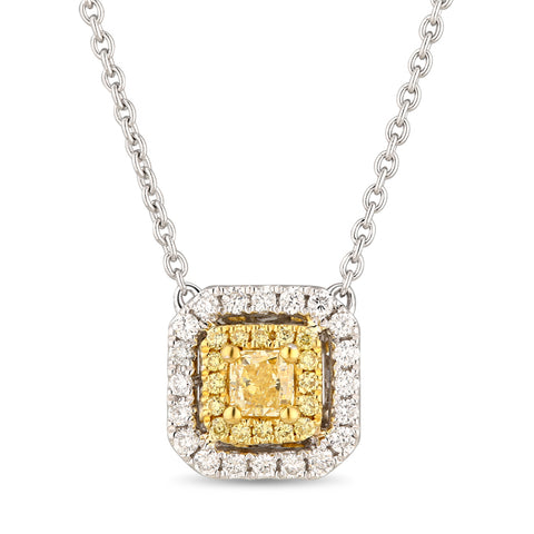 6F067118AUPDYD 18KT Yellow Diamond Pendant