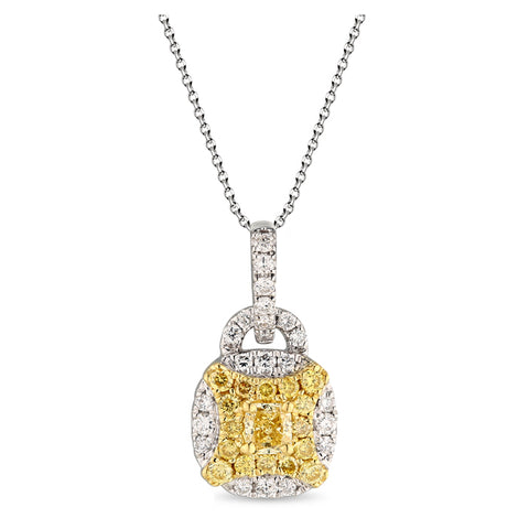 6F067295AUPDYD 18KT Yellow Diamond Pendant