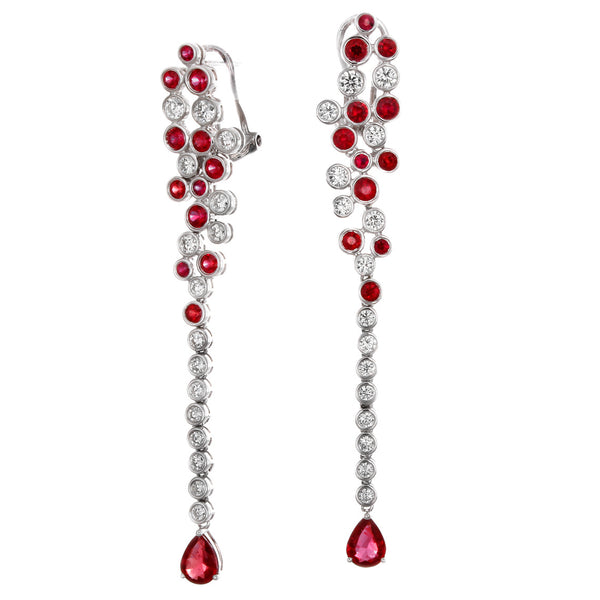 6F067412AWERDR 18KT Ruby Earring