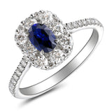 6F067824AWLRDS 18KT Blue Sapphire Ring
