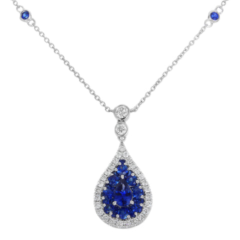 6F067825AWCHDS 18KT Blue Sapphire Pendant