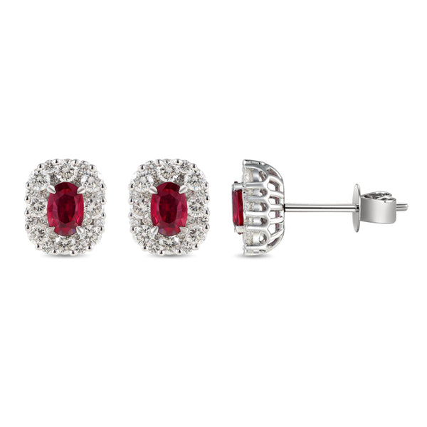 6F067875AWERDR 18KT Ruby Earring