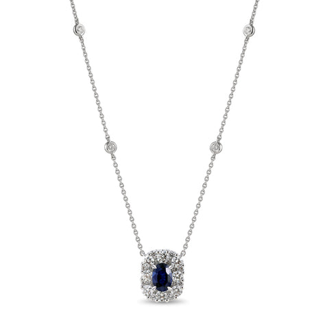 6F067876AWCHDS 18KT Blue Sapphire Pendant