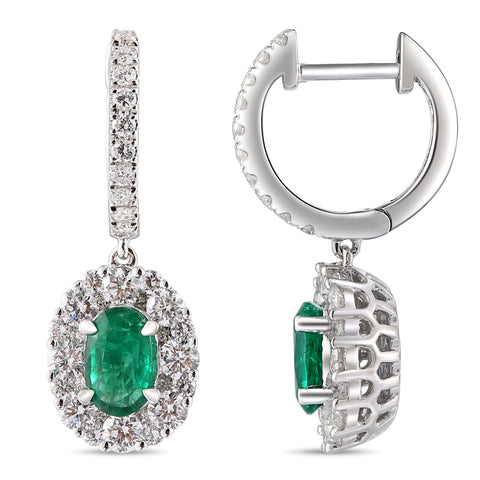 6F067877AWERDE 18KT Emerald Earring