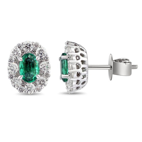 6F067878AWERDE 18KT Emerald Earring