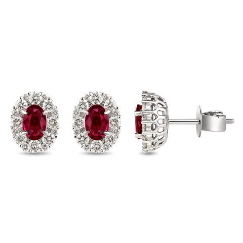 6F067878AWERDR 18KT Ruby Earring