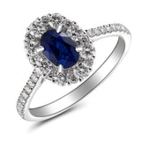 6F067879AWLRBDS 18KT Blue Sapphire Ring