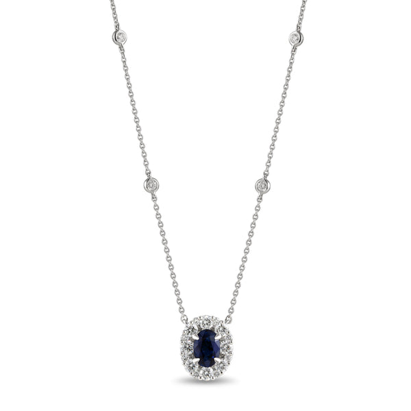 6F067880AWCHDS 18KT Blue Sapphire Pendant