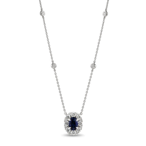 6F067880AWCHDS 18KT Blue Sapphire Pendant