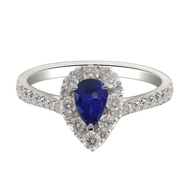 6F067882AWLRBDS 18KT Blue Sapphire Ring