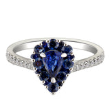 6F067886AWLRBDS 18KT Blue Sapphire Ring