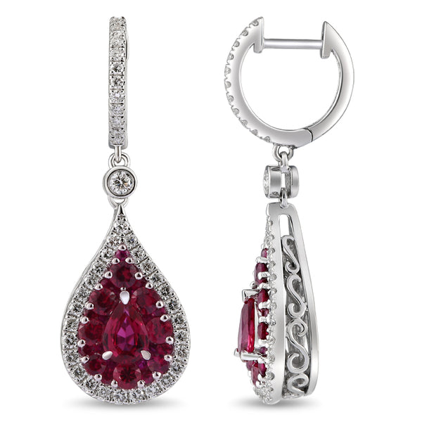 6F067888AWERDR 18KT Ruby Earring