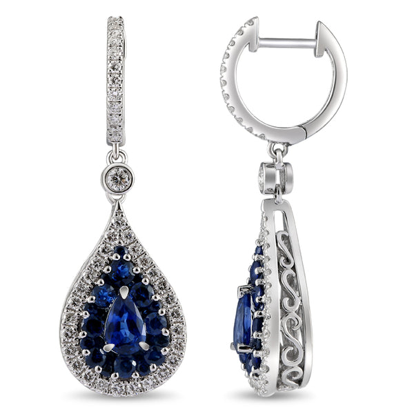 6F067888AWERDS 18KT Blue Sapphire Earring