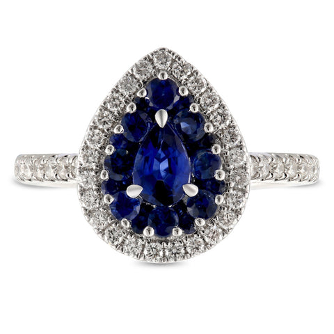 6F067890AWLRDS 18KT Blue Sapphire Ring