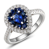 6F067890AWLRDS 18KT Blue Sapphire Ring