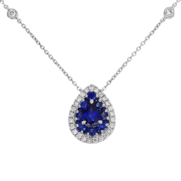 6F067891AWCHDS 18KT Blue Sapphire Pendant