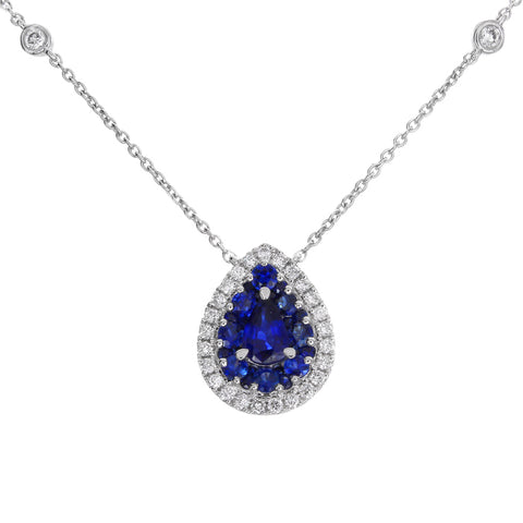 6F067891AWCHDS 18KT Blue Sapphire Pendant