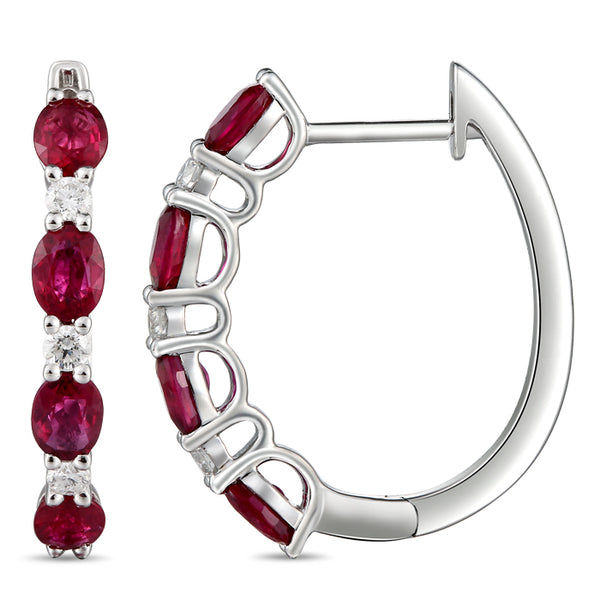 6F067892AWERDR 18KT Ruby Earring
