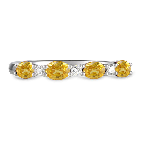 6F067893AWLRDYS 18KT Yellow Sapphire Ring