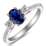 6F067894AWLRDS 18KT Blue Sapphire Ring